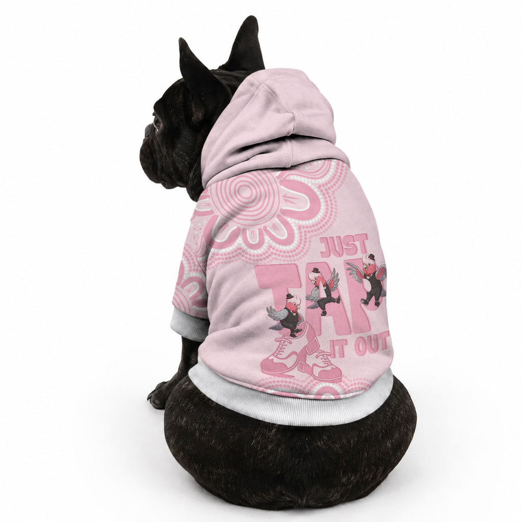 Tap Dance Australia Pet Hoodie Pink Galah Just Tap It Out