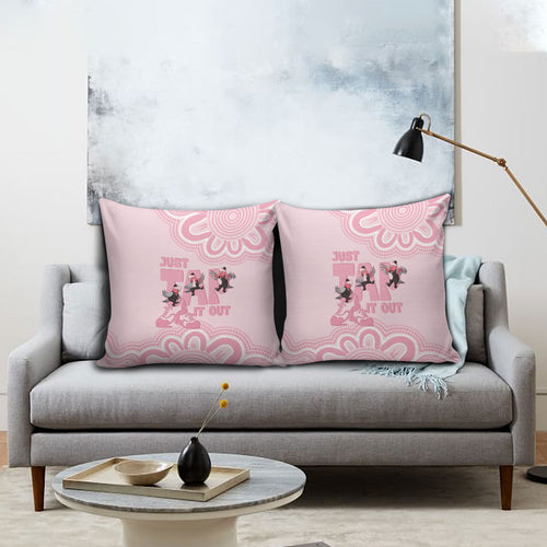 Tap Dance Australia Pillow Cover Pink Galah Just Tap It Out