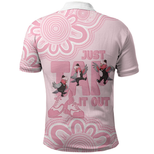 Tap Dance Australia Polo Shirt Pink Galah Just Tap It Out
