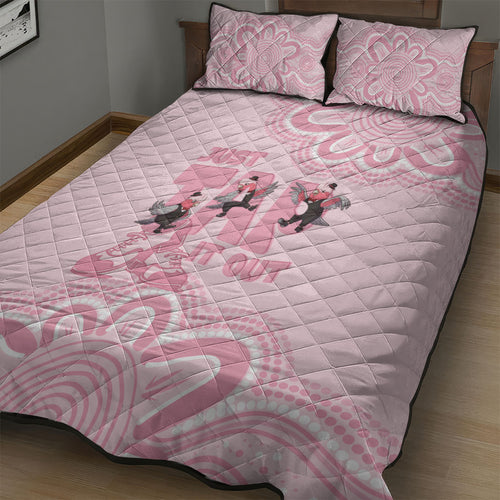 Tap Dance Australia Quilt Bed Set Pink Galah Just Tap It Out