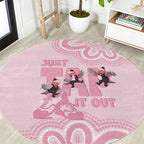 Tap Dance Australia Round Carpet Pink Galah Just Tap It Out