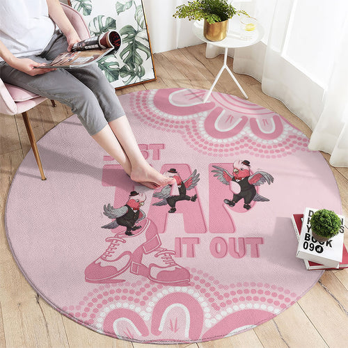 Tap Dance Australia Round Carpet Pink Galah Just Tap It Out