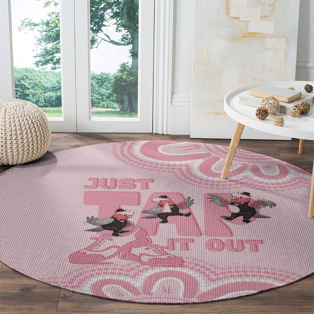 Tap Dance Australia Round Carpet Pink Galah Just Tap It Out