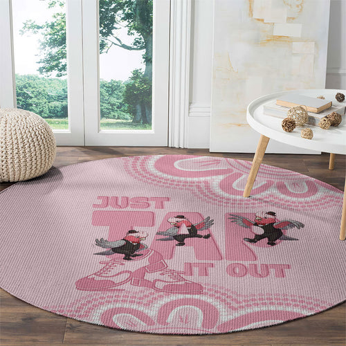 Tap Dance Australia Round Carpet Pink Galah Just Tap It Out