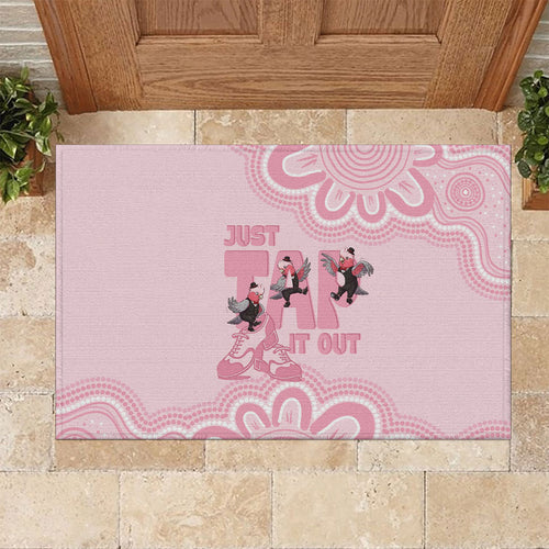 Tap Dance Australia Rubber Doormat Pink Galah Just Tap It Out