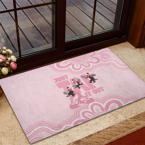 Tap Dance Australia Rubber Doormat Pink Galah Just Tap It Out