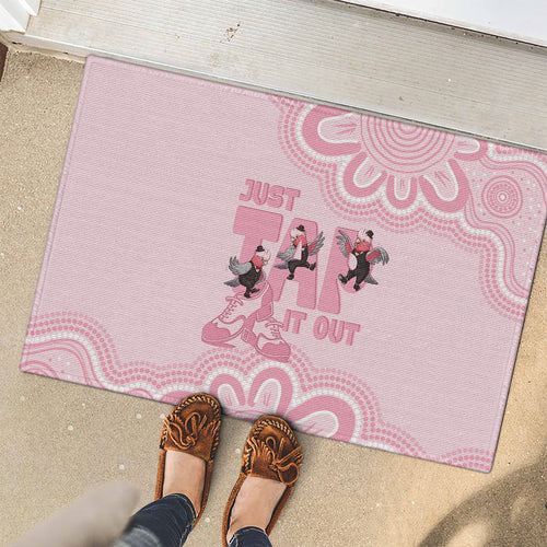 Tap Dance Australia Rubber Doormat Pink Galah Just Tap It Out