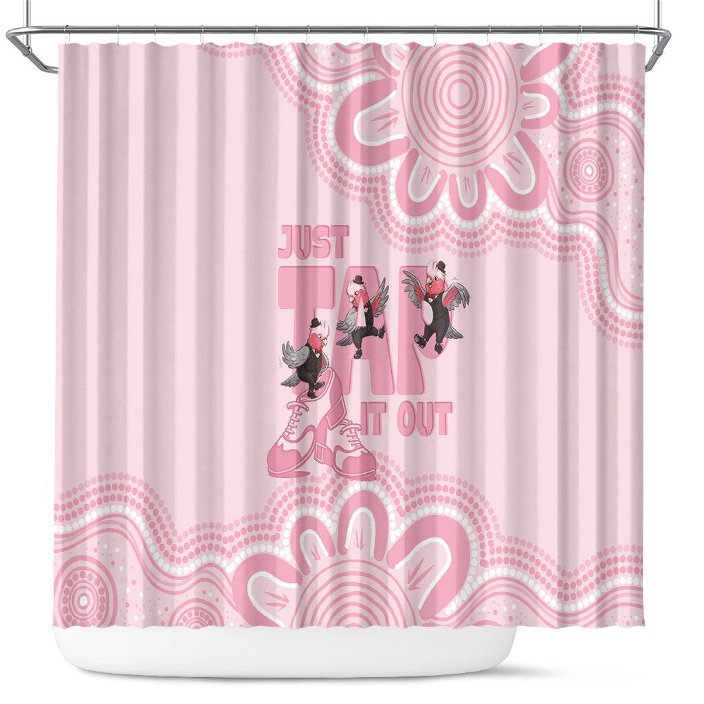 Tap Dance Australia Shower Curtain Pink Galah Just Tap It Out