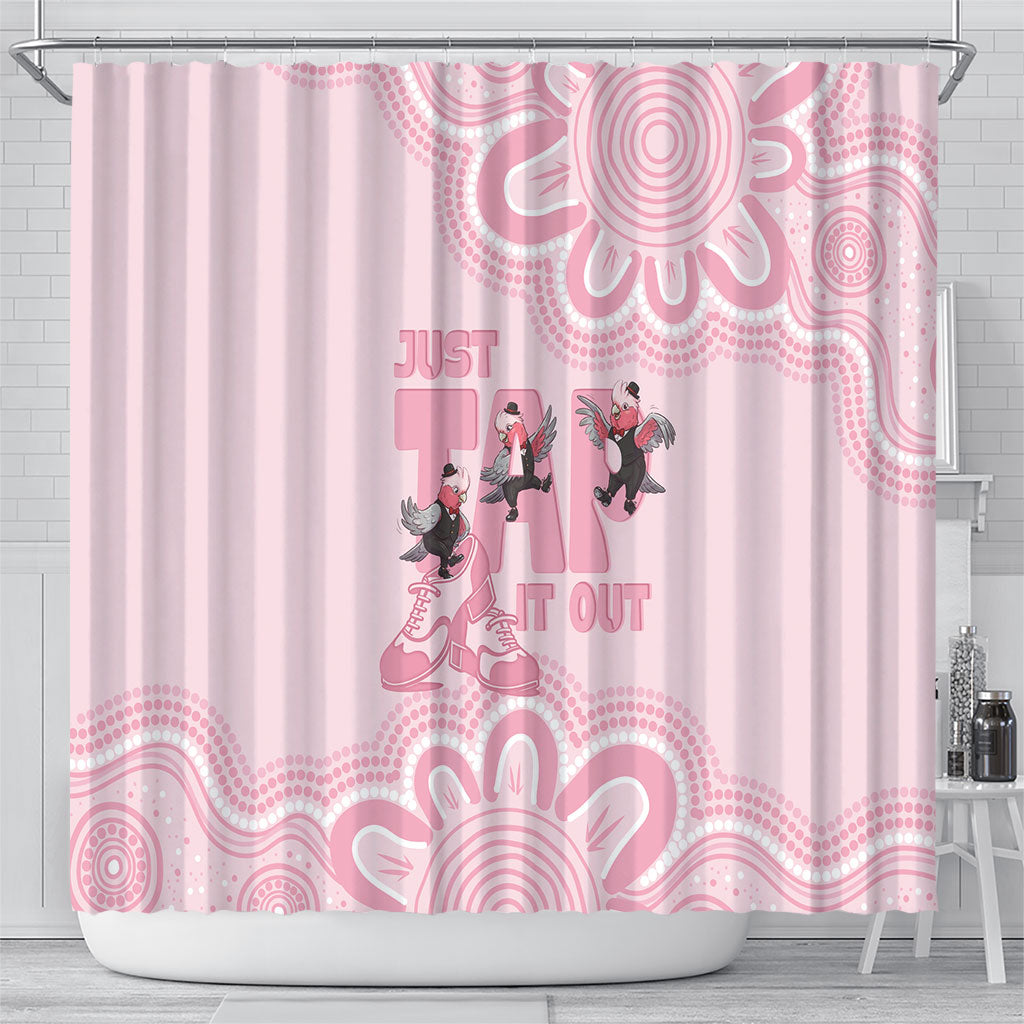Tap Dance Australia Shower Curtain Pink Galah Just Tap It Out