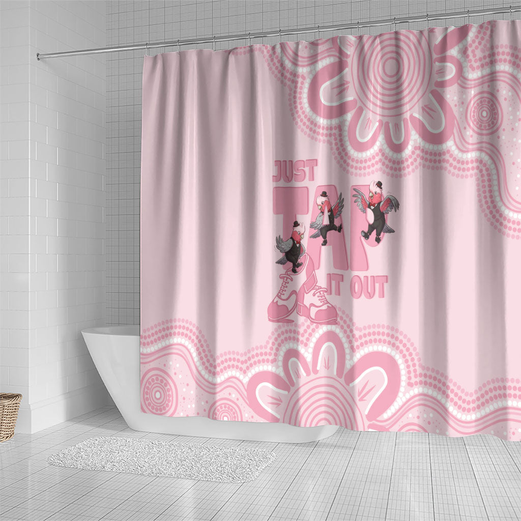 Tap Dance Australia Shower Curtain Pink Galah Just Tap It Out