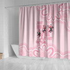 Tap Dance Australia Shower Curtain Pink Galah Just Tap It Out