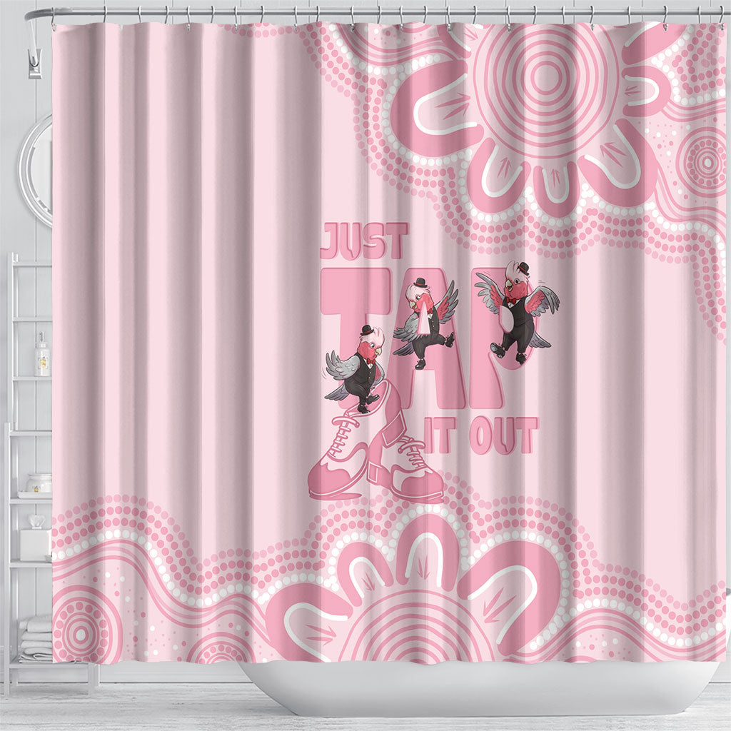 Tap Dance Australia Shower Curtain Pink Galah Just Tap It Out