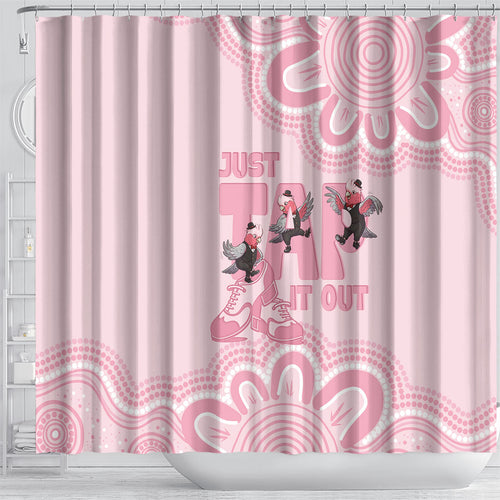 Tap Dance Australia Shower Curtain Pink Galah Just Tap It Out