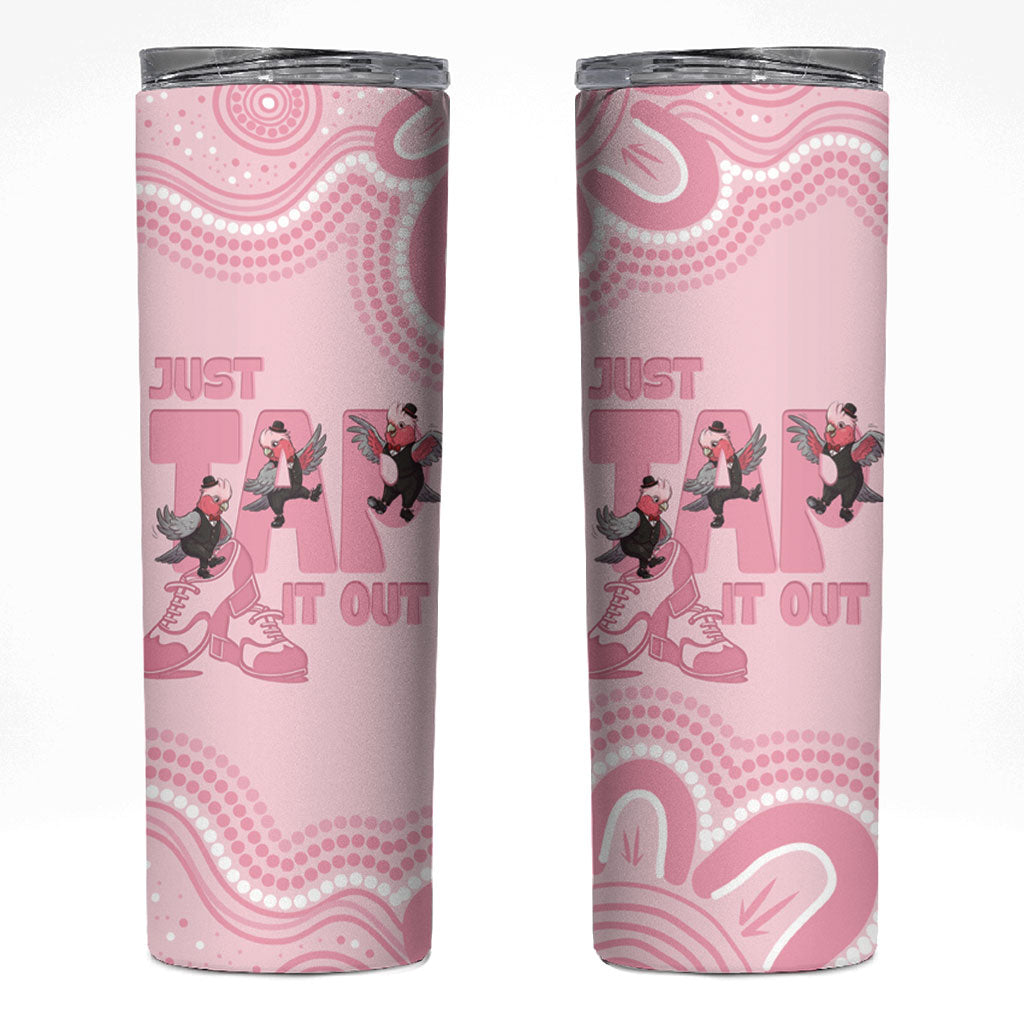 Tap Dance Australia Skinny Tumbler Pink Galah Just Tap It Out