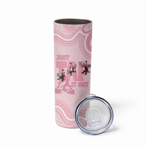 Tap Dance Australia Skinny Tumbler Pink Galah Just Tap It Out