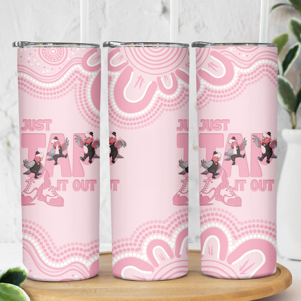 Tap Dance Australia Skinny Tumbler Pink Galah Just Tap It Out