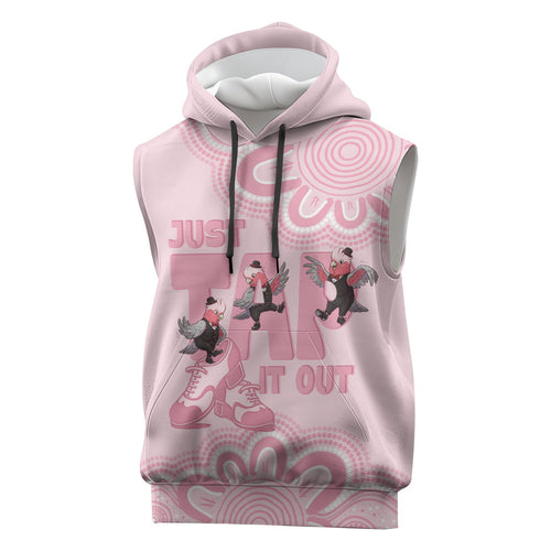 Tap Dance Australia Sleeveless Hoodie Pink Galah Just Tap It Out