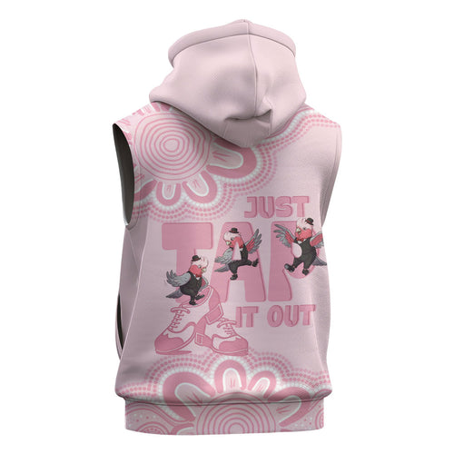 Tap Dance Australia Sleeveless Hoodie Pink Galah Just Tap It Out