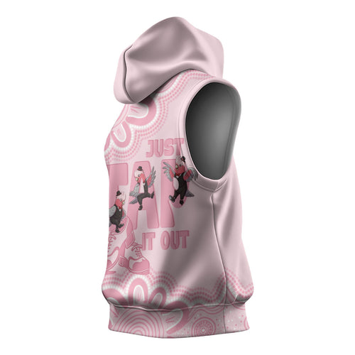 Tap Dance Australia Sleeveless Hoodie Pink Galah Just Tap It Out