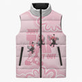 Tap Dance Australia Sleeveless Puffer Jacket Pink Galah Just Tap It Out