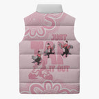 Tap Dance Australia Sleeveless Puffer Jacket Pink Galah Just Tap It Out