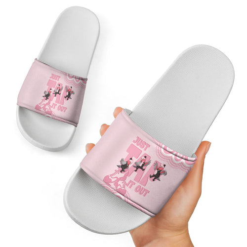 Tap Dance Australia Slide Sandals Pink Galah Just Tap It Out