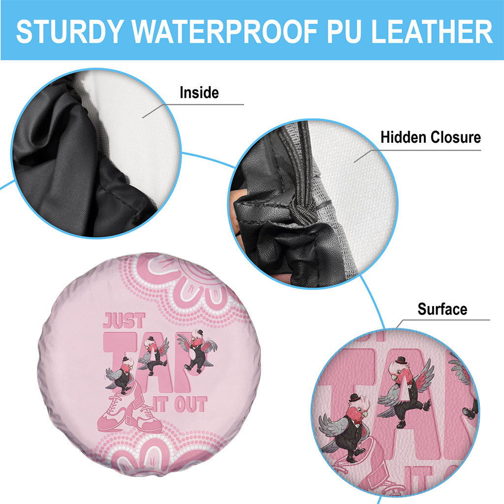Tap Dance Australia Spare Tire Cover Pink Galah Just Tap It Out