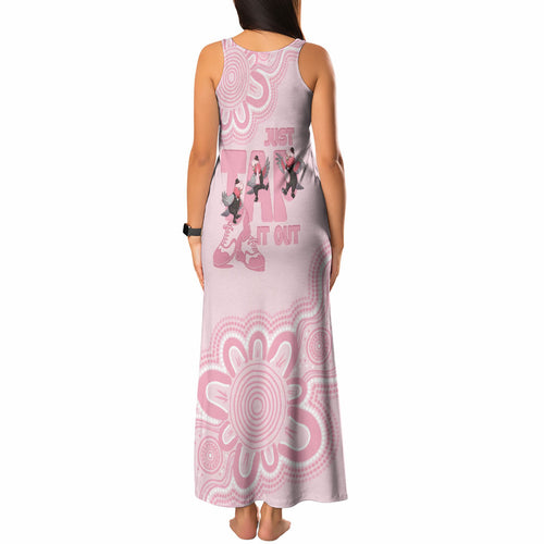 Tap Dance Australia Tank Maxi Dress Pink Galah Just Tap It Out