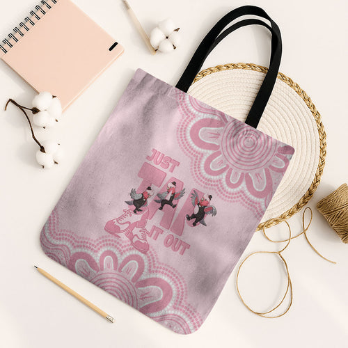 Tap Dance Australia Tote Bag Pink Galah Just Tap It Out