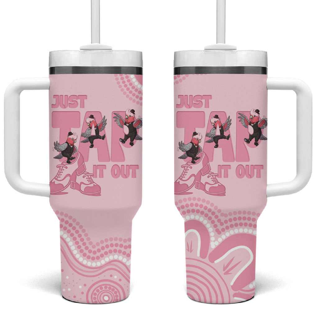 Tap Dance Australia Tumbler With Handle Pink Galah Just Tap It Out