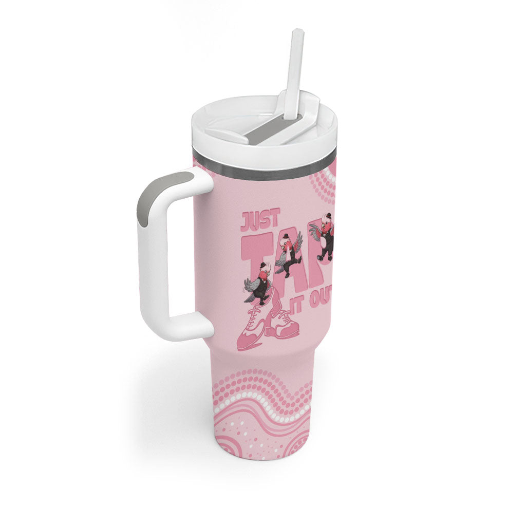 Tap Dance Australia Tumbler With Handle Pink Galah Just Tap It Out