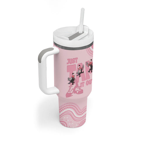 Tap Dance Australia Tumbler With Handle Pink Galah Just Tap It Out