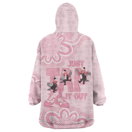 Tap Dance Australia Wearable Blanket Hoodie Pink Galah Just Tap It Out