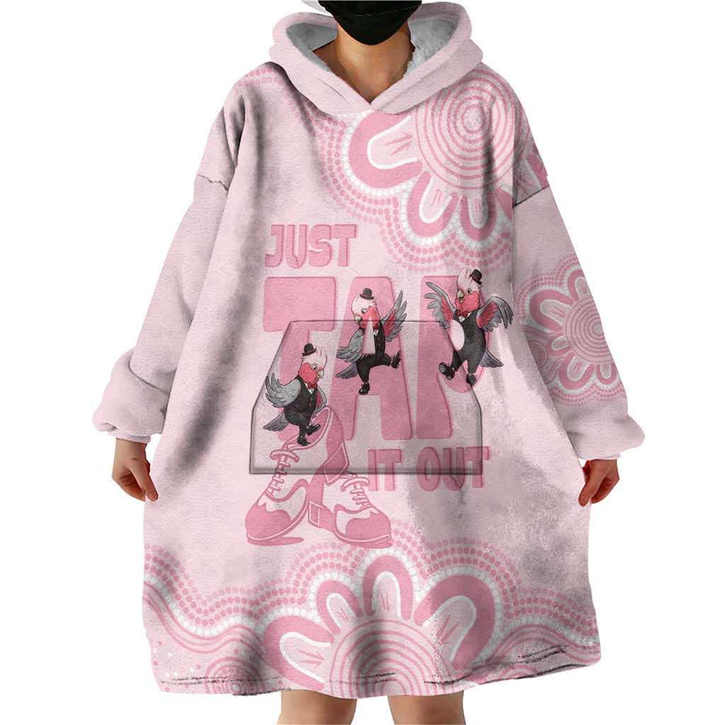 Tap Dance Australia Wearable Blanket Hoodie Pink Galah Just Tap It Out