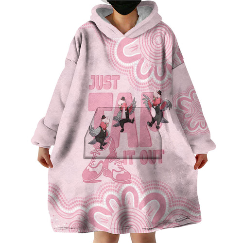Tap Dance Australia Wearable Blanket Hoodie Pink Galah Just Tap It Out