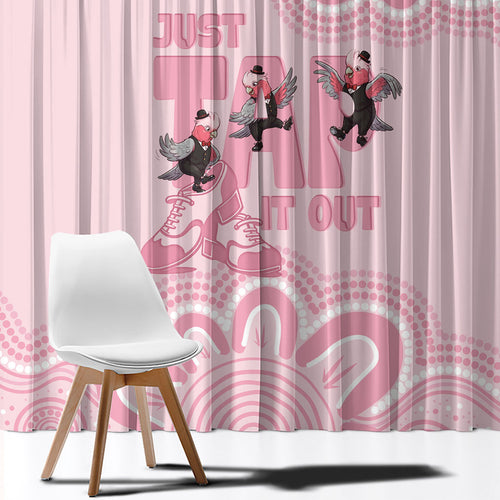 Tap Dance Australia Window Curtain Pink Galah Just Tap It Out