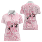 Tap Dance Australia Women Polo Shirt Pink Galah Just Tap It Out