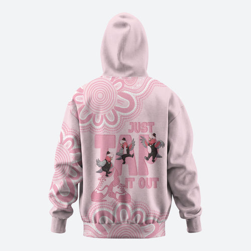 Tap Dance Australia Zip Hoodie Pink Galah Just Tap It Out