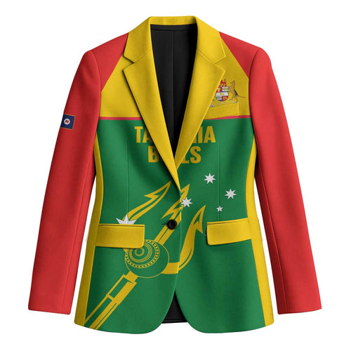 Custom Tasmania Bowls Australia Blazer Go Tasmanian Tridents - Aussie Hoodie