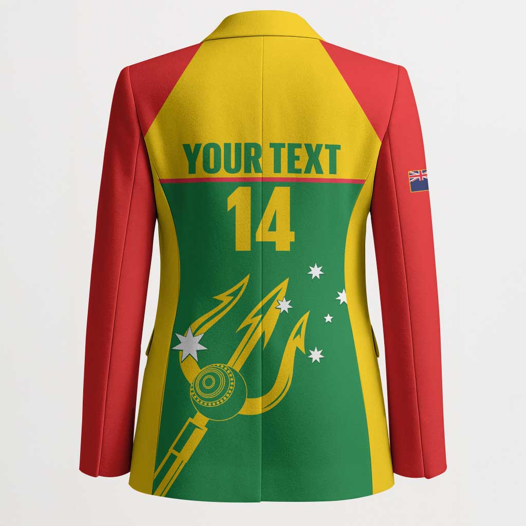 Custom Tasmania Bowls Australia Blazer Go Tasmanian Tridents - Aussie Hoodie