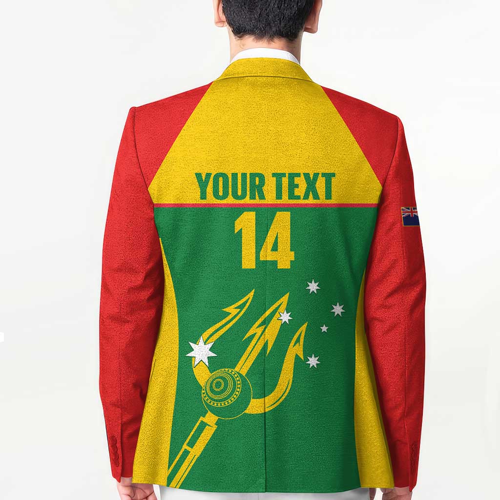Custom Tasmania Bowls Australia Blazer Go Tasmanian Tridents - Aussie Hoodie