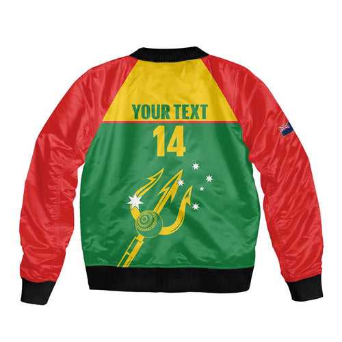 Custom Tasmania Bowls Australia Bomber Jacket Go Tasmanian Tridents - Aussie Hoodie