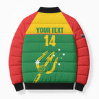Custom Tasmania Bowls Australia Bomber Puffer Jacket Go Tasmanian Tridents - Aussie Hoodie
