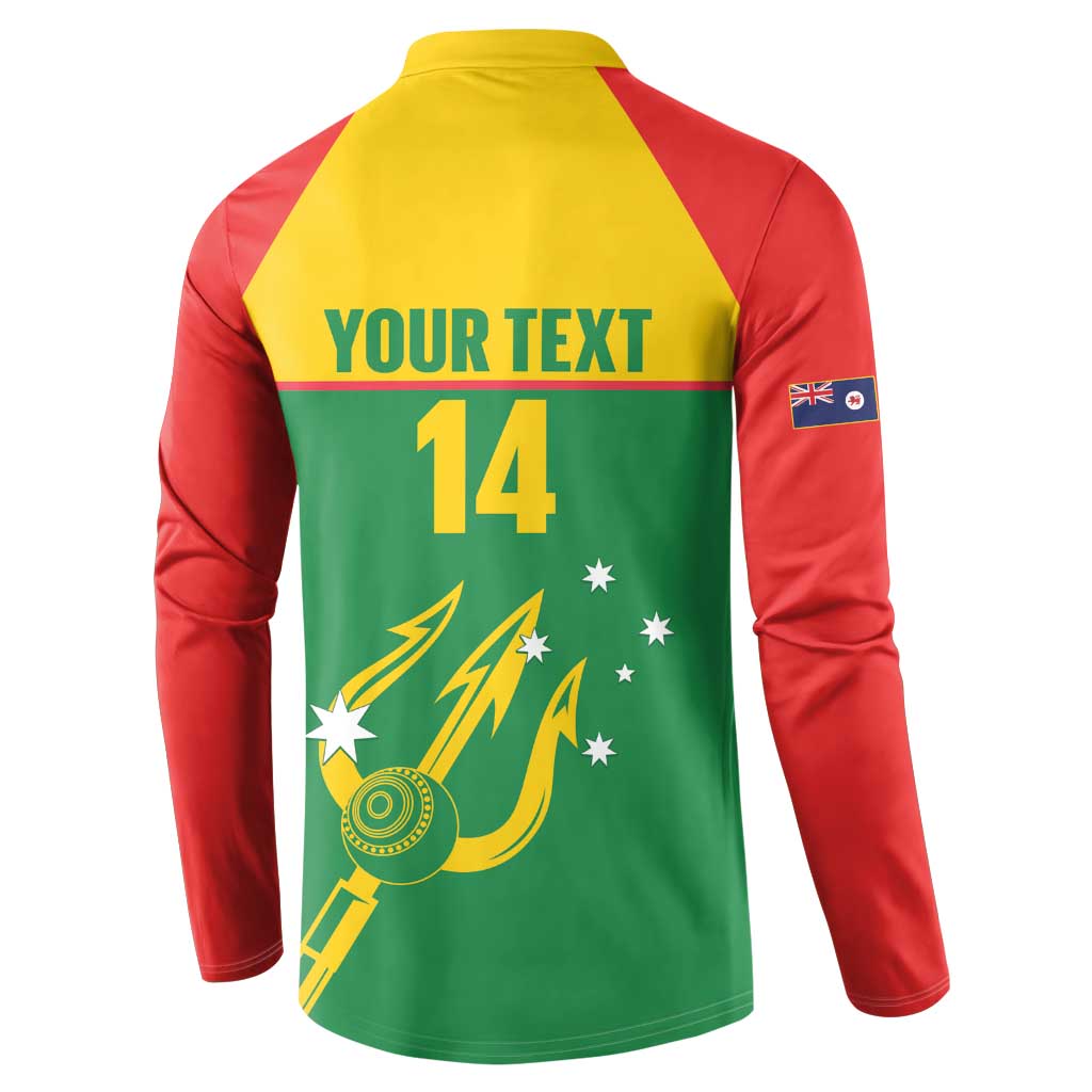 Custom Tasmania Bowls Australia Button Sweatshirt Go Tasmanian Tridents - Aussie Hoodie