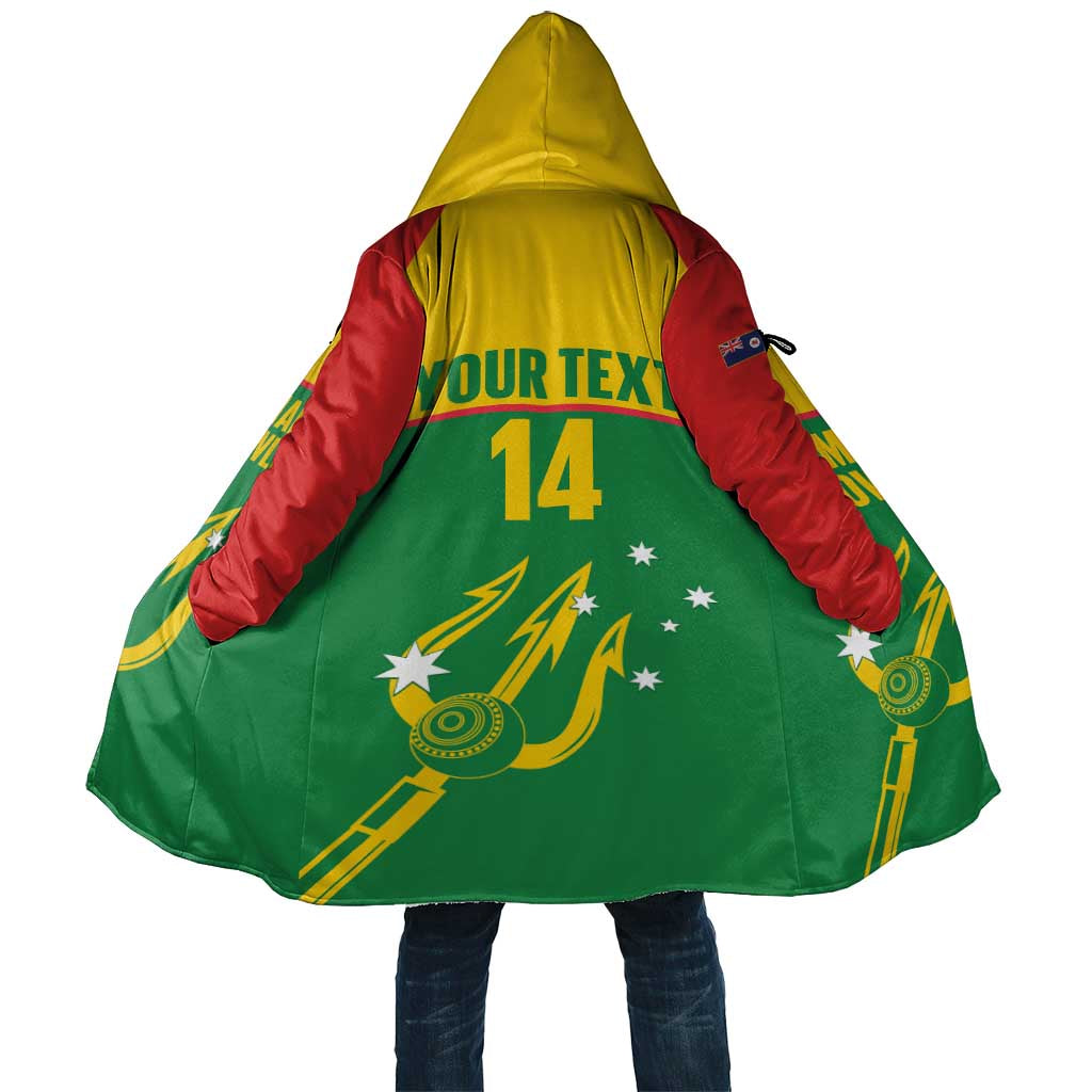 Custom Tasmania Bowls Australia Cloak Go Tasmanian Tridents - Aussie Hoodie