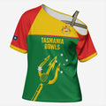 Custom Tasmania Bowls Australia Cross Shoulder Shirt Go Tasmanian Tridents - Aussie Hoodie