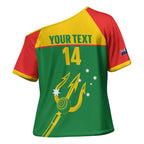 Custom Tasmania Bowls Australia Cross Shoulder Shirt Go Tasmanian Tridents - Aussie Hoodie