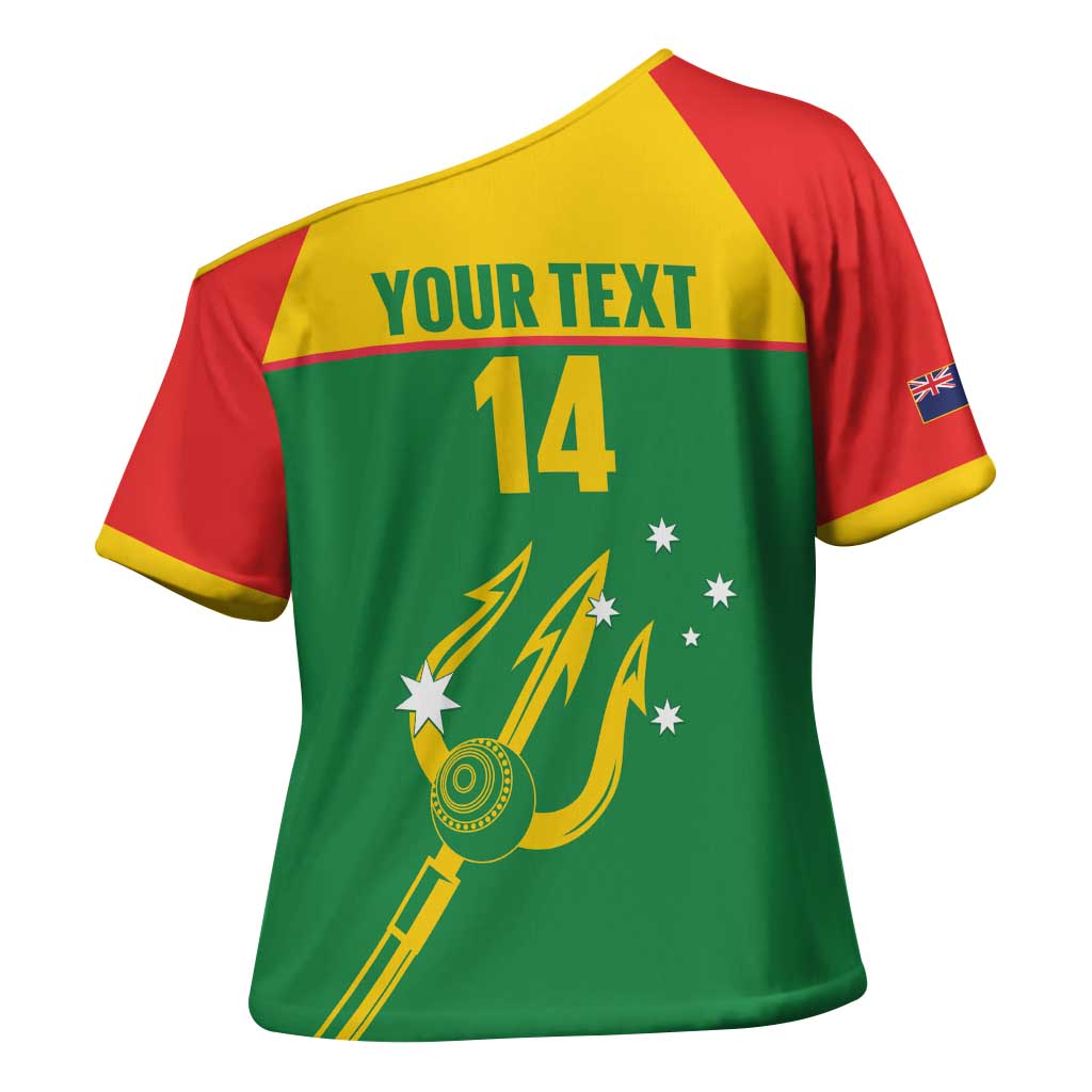 Custom Tasmania Bowls Australia Cross Shoulder Shirt Go Tasmanian Tridents - Aussie Hoodie