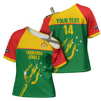Custom Tasmania Bowls Australia Cross Shoulder Shirt Go Tasmanian Tridents - Aussie Hoodie