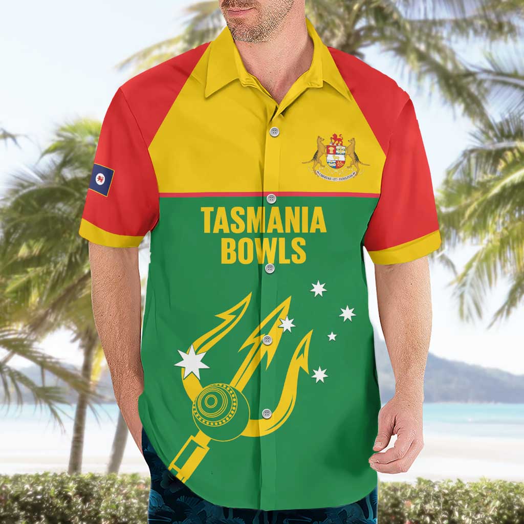 Custom Tasmania Bowls Australia Hawaiian Shirt Go Tasmanian Tridents - Aussie Hoodie